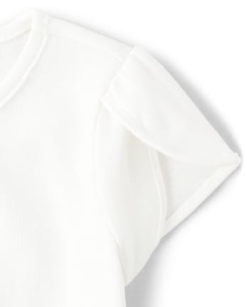 Girls Embroidered Bee Tulip Top - Busy Little Bee