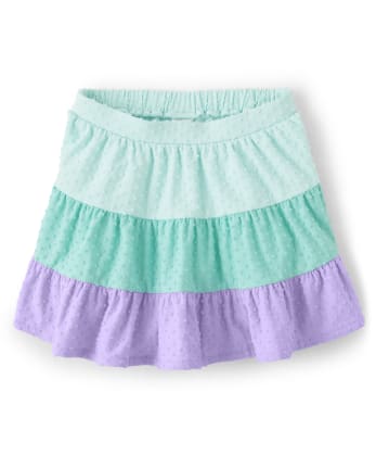 Girls Colorblock Tiered Skort - Backyard Explorer