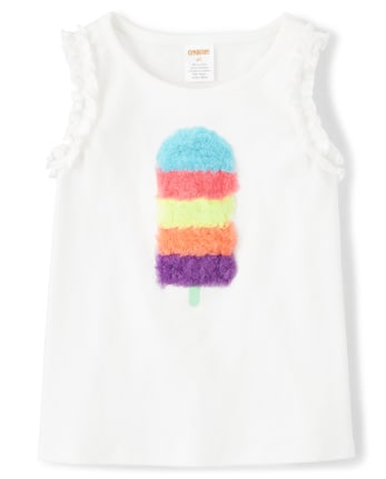 Girls Applique Popsicle Top - Popsicle Party