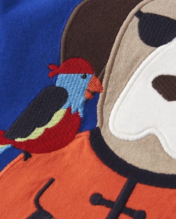 Boys Embroidered Dog Top - Aye Aye Matey
