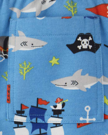 Pantalones cortos pirata para niños - Aye Aye Matey