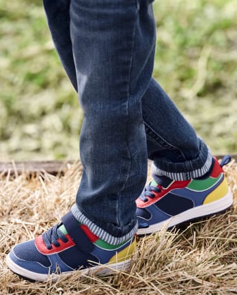 Zapatillas deportivas con bloques de colores para niños - Farming Friends