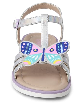 Sandales papillon appliquées pour filles - Backyard Explorer