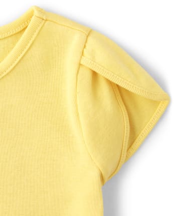Girls Embroidered Daisy Tulip Top - Busy Little Bee