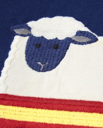 Camiseta de tractor bordada para niños - Farming Friends