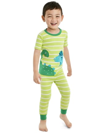 Pijama de 2 piezas de algodón Dino para niños - Gymmies