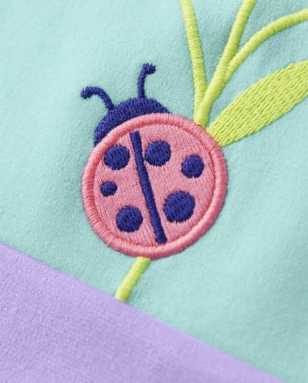 Girls Embroidered Garden Shift Dress - Backyard Explorer