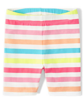 Girls Striped Print Knit Bike Shorts - Popsicle Party | Gymboree ...
