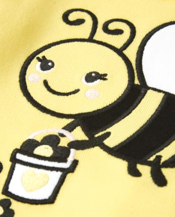 Pyjama en coton ajusté abeille pour filles - Gymmies
