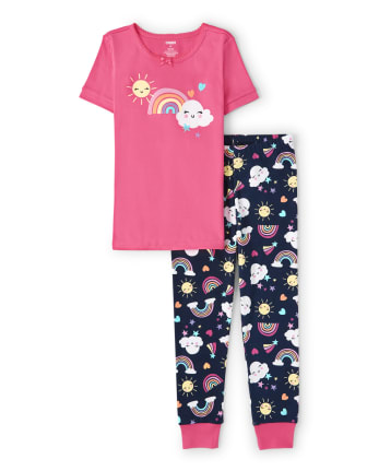 Pyjama Fille arc-en-ciel Snug Fit coton - Gymmies