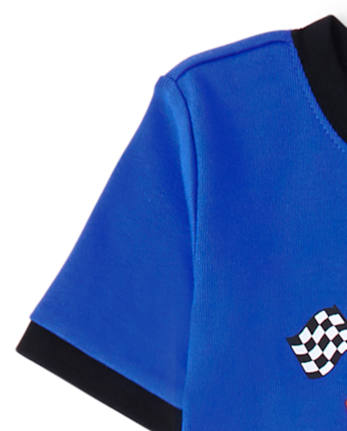 Boys Racecar Snug Fit Cotton Pajamas