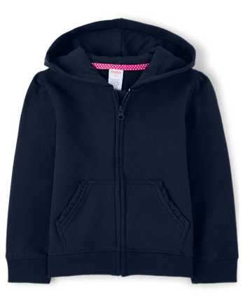 Girls zip up clearance