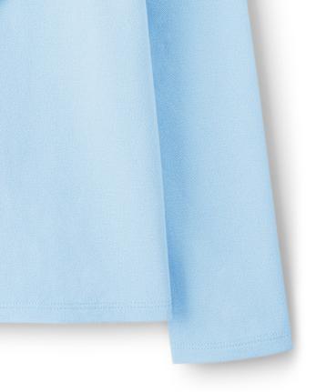 Polo à volants anti-taches Fille - Uniforme