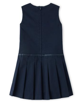 Girls Stain and Wrinkle-Resistant Pleated Jumper - Uniform