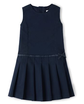 Girls Stain and Wrinkle-Resistant Pleated Jumper - Uniform