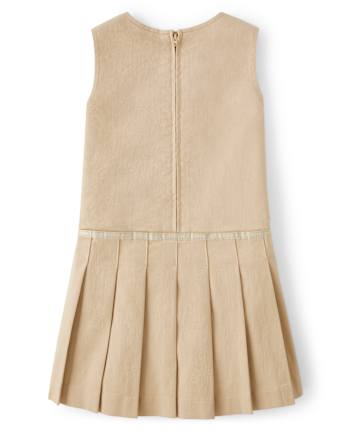 Girls Stain and Wrinkle-Resistant Pleated Jumper - Uniform