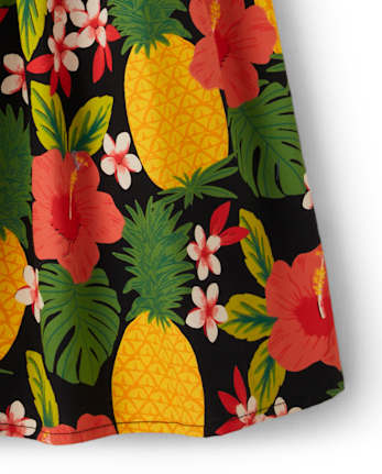 Robe ananas à épaules dénudées pour fille - Pineapple Punch