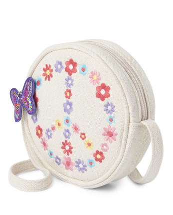 Girls Embroidered Peace Bag - Music Festival