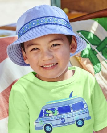 Boys Chambray Bucket Hat Music Festival MULTI Gymboree