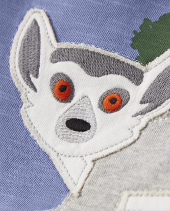 Boys Embroidered Lemur Top - Outback Adventure