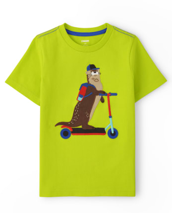 Camiseta de scooter bordada para niño - Stunt Master