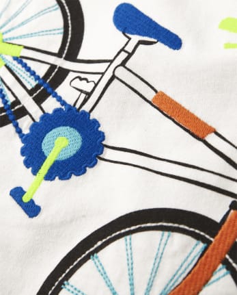 Boys Embroidered Bicycle Top - Stunt Master