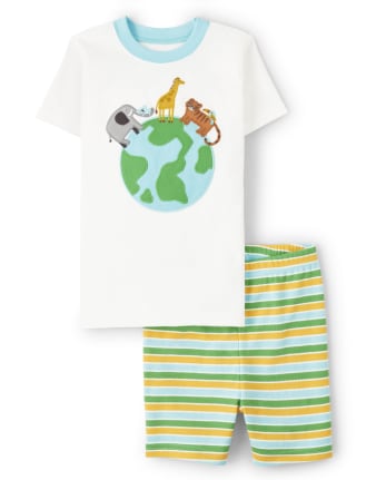 Pijama de 2 piezas de algodón unisex Earth - Gymmies