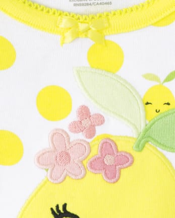 Pyjama en coton Fille Lemon Snug Fit - Gymmies
