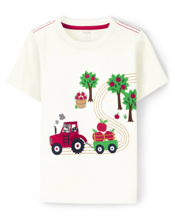 Haut de verger de pommiers brodé pour garçons - Chef de classe