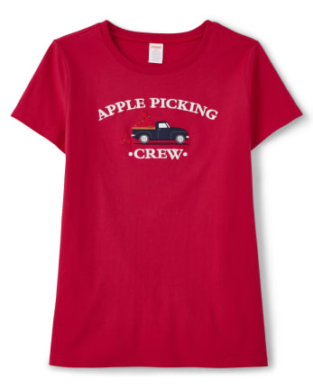 Womens Matching Family Apple Picking Top - Head of the Class