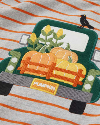 Haut rayé pour camionneur pour garçon - Perfect Pumpkin