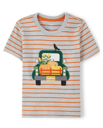 Haut rayé pour camionneur pour garçon - Perfect Pumpkin