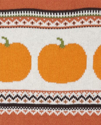 Kangourous zippé en jacquard citrouille pour enfants - Perfect Pumpkin