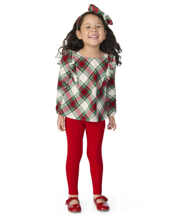 Pantalón de punto color menta para niñas - Holiday Express