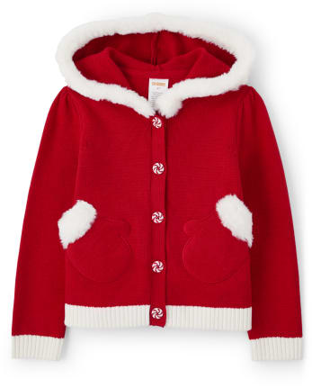 Sweat à capuche avec mitaines appliquées pour filles - Holiday Express