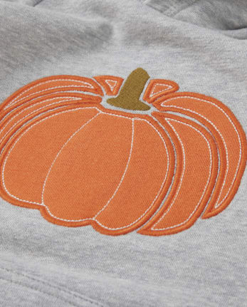 Kangourous brodés en forme de citrouille pour garçons - Perfect Pumpkin