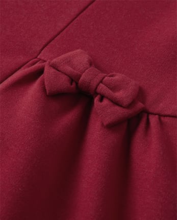Robe en ponte avec nœud pour fille - Holiday Traditions