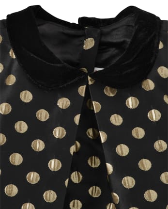 Vestido recto de lunares para niñas: regalo perfecto