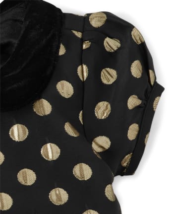 Vestido recto de lunares para niñas: regalo perfecto