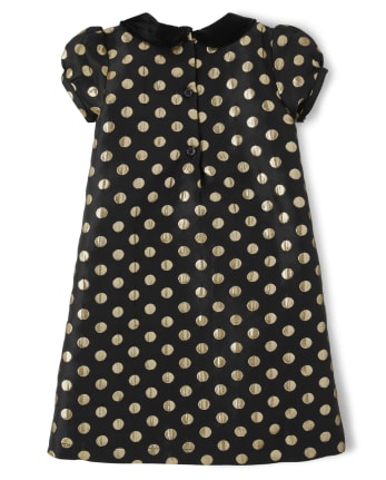 Vestido recto de lunares para niñas: regalo perfecto