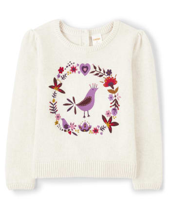 Pull à couronne florale pour fille - Spice Market