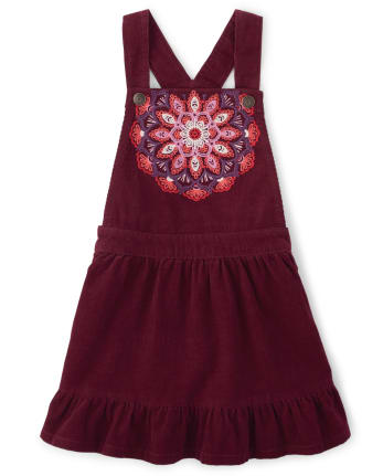 Jupe en velours côtelé Mandala pour fille - Spice Market