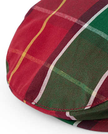 Boys Plaid Newsboy Hat - Holiday Traditions