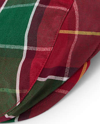 Boys Plaid Newsboy Hat - Holiday Traditions