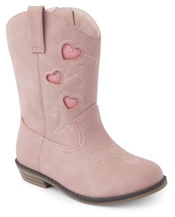 Girls Embroidered Heart Cowgirl Boots - County Fair | Gymboree - LT PINK