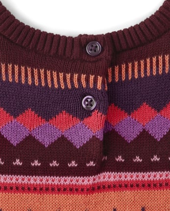 Robe pull jacquard pour fille - Spice Market