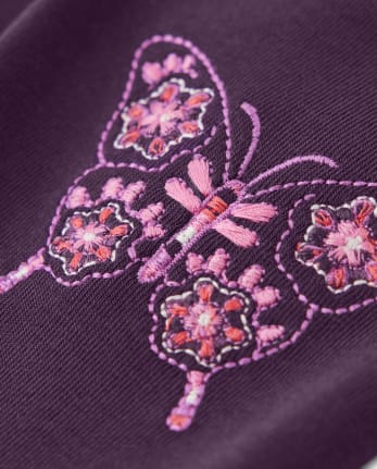 Legging papillon brodé pour fille - Spice Market