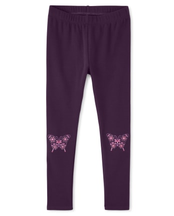 Legging papillon brodé pour fille - Spice Market