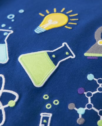 Boys Embroidered Science Top - Future Artist