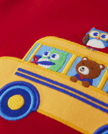 Camiseta de autobús escolar bordada para niños - Future Artist